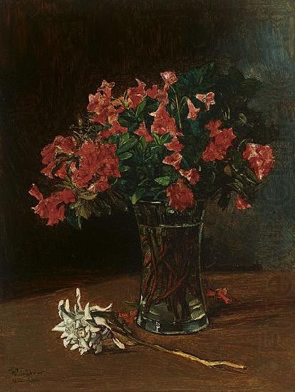 Wilhelm Trubner Flower Vase china oil painting image